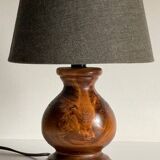 Solid wood vintage country style lamp