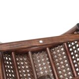 Rattan and cane wall lamp, 60s