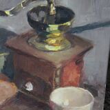 Nature morte au petit déjeuner tableau hst45 x 50