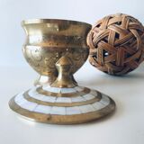 Brass and mother-of-pearl box