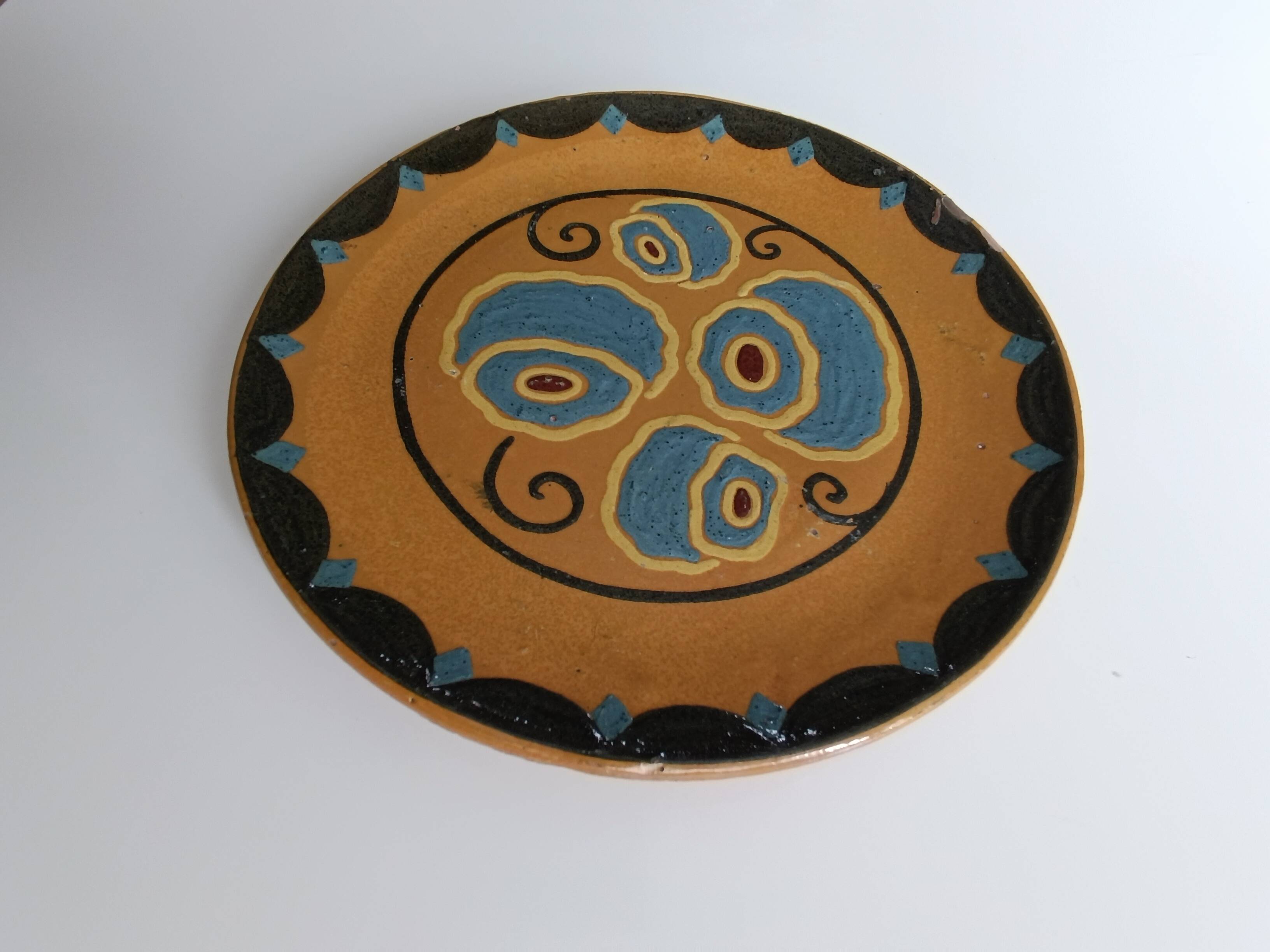 Set of 2 Ferney-Voltaire ceramic plates