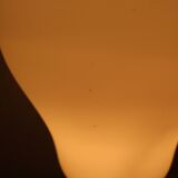 Lampe forme ampoule tout de verre 1980