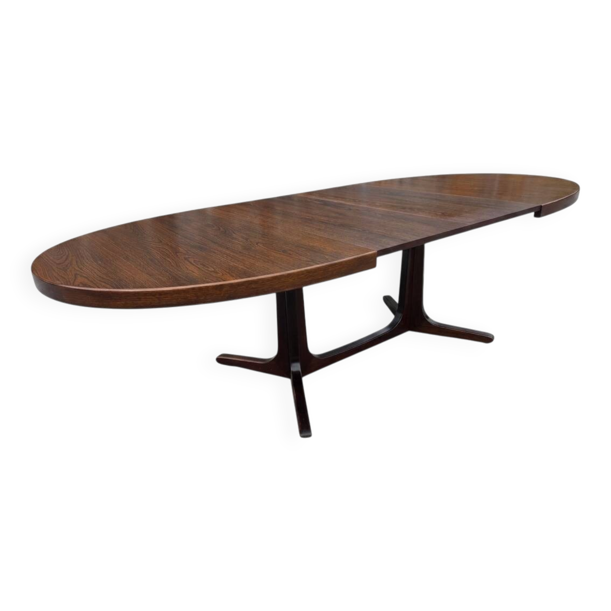 Extensible Baumann table in oak from the 1960s.