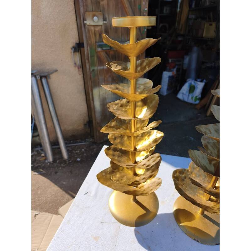 Vintage gold metal decor