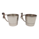 Christofle Léo & Léa - 2 silver-plated metal cups in perfect condition with box.