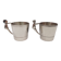Christofle Léo & Léa - 2 silver-plated metal cups in perfect condition with box.