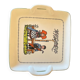 Vintage square plate Alsatian person Villeroy & Boch