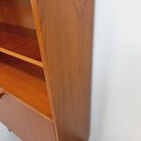 Vintage Scandinavian modernist style teak storage bookcase