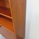 Vintage Scandinavian modernist style teak storage bookcase