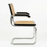 Cesca B64 black armchair Bauhaus Marcel Breuer, Italy