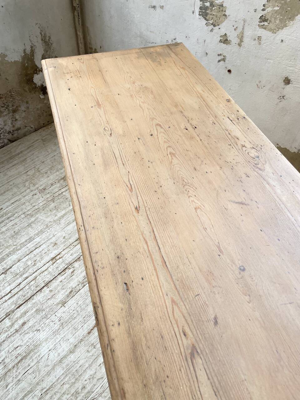2m pine counter or central island with storage