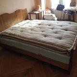 Bed frame with headboard whiskers