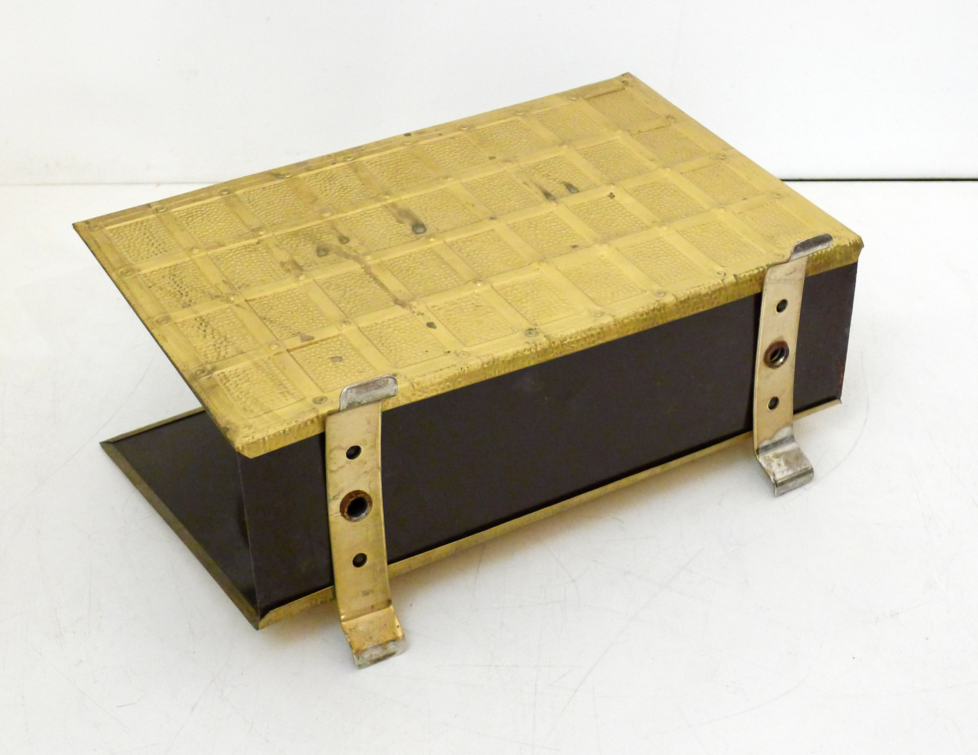 1960's brass magazine rack