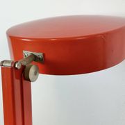 Lampe de table réglable vintage rouge, années 1970