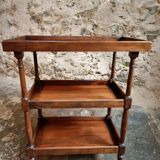 Vintage French shelf in cherry wood, 1920s.