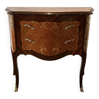 Small Marquetry Commode Early 20th Century