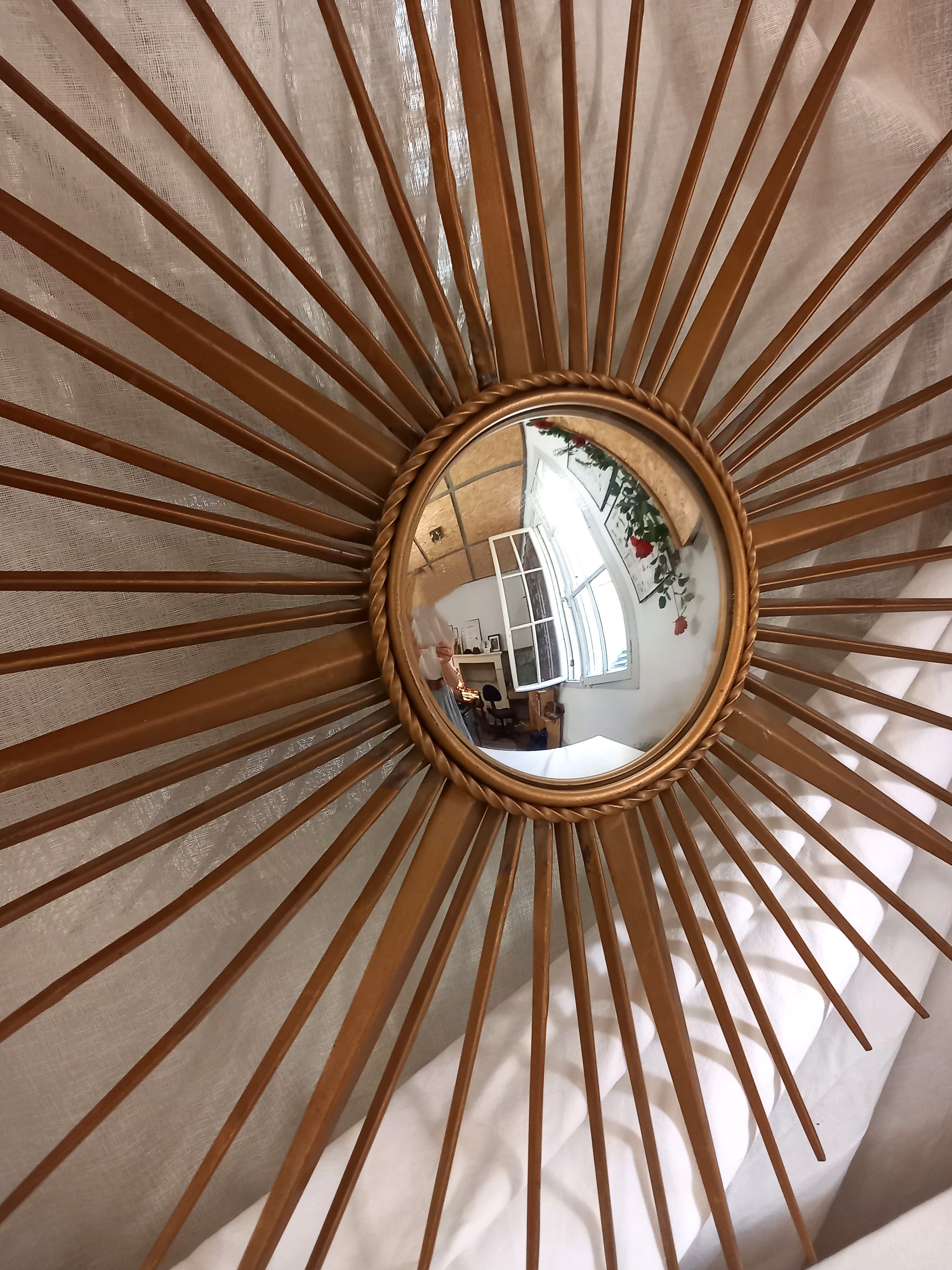 Ancient sun mirror, said witch's eye, 85 cm