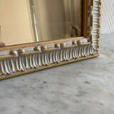 Mirror golden white frame