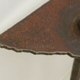 Brutalist side table by Idir Mecibah for Smederij Moerman, 1990s Belgium.