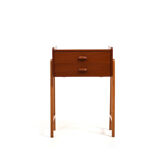 1950s Danish Teak and Oak Side Table / Chest of Drawers