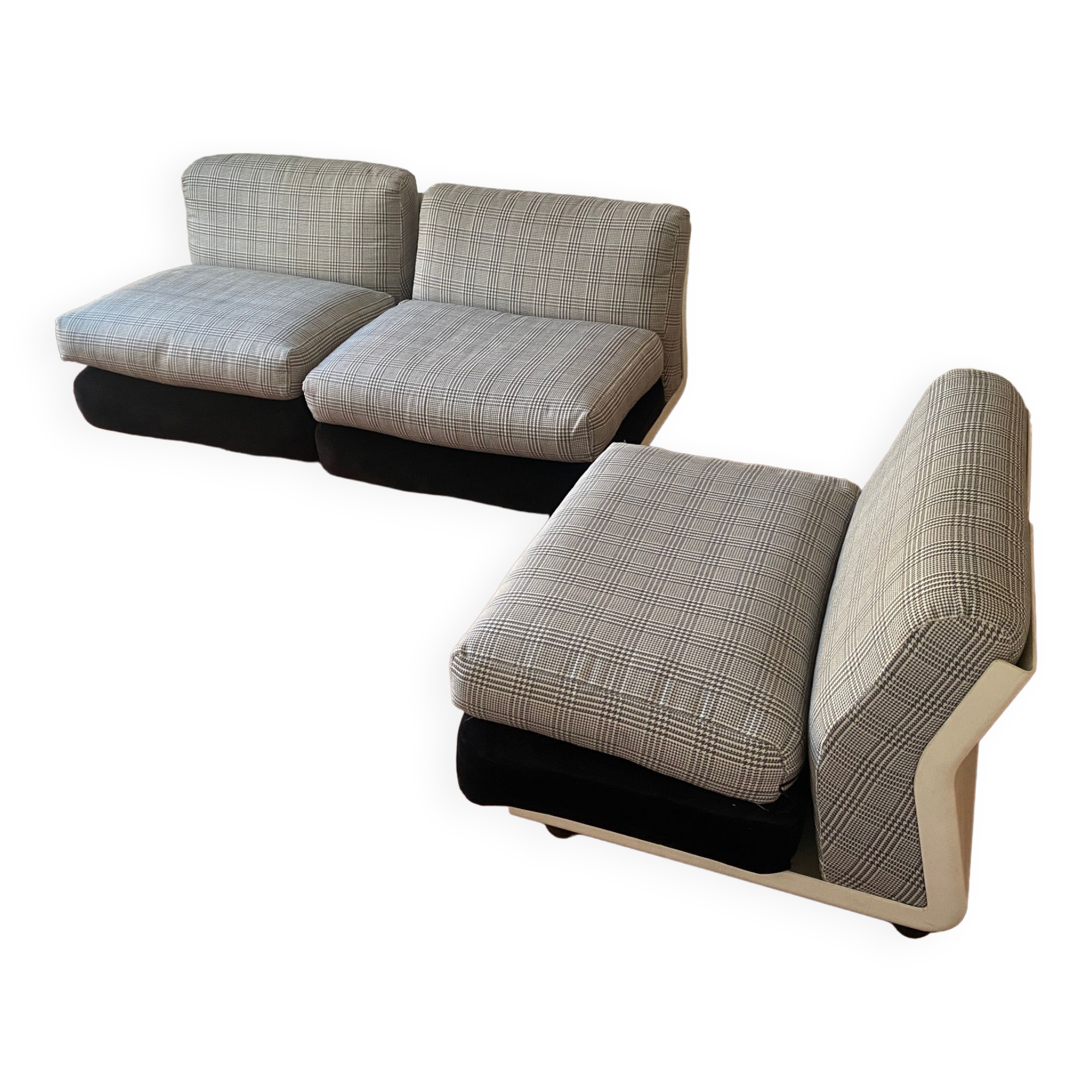 Fauteuil Amanta De Mario Bellini – Gris, Design Iconique, Excellent état