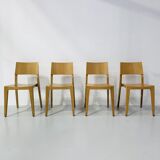 Vintage Danish dining chairs, 1980s, set of 4