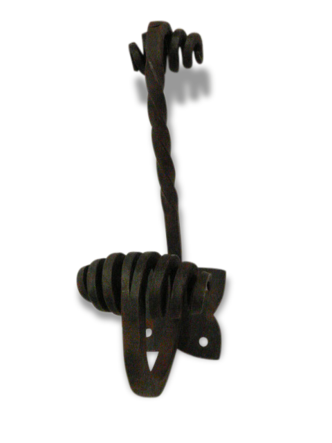 Ancienne patère fer porte manteau art déco fer forgé