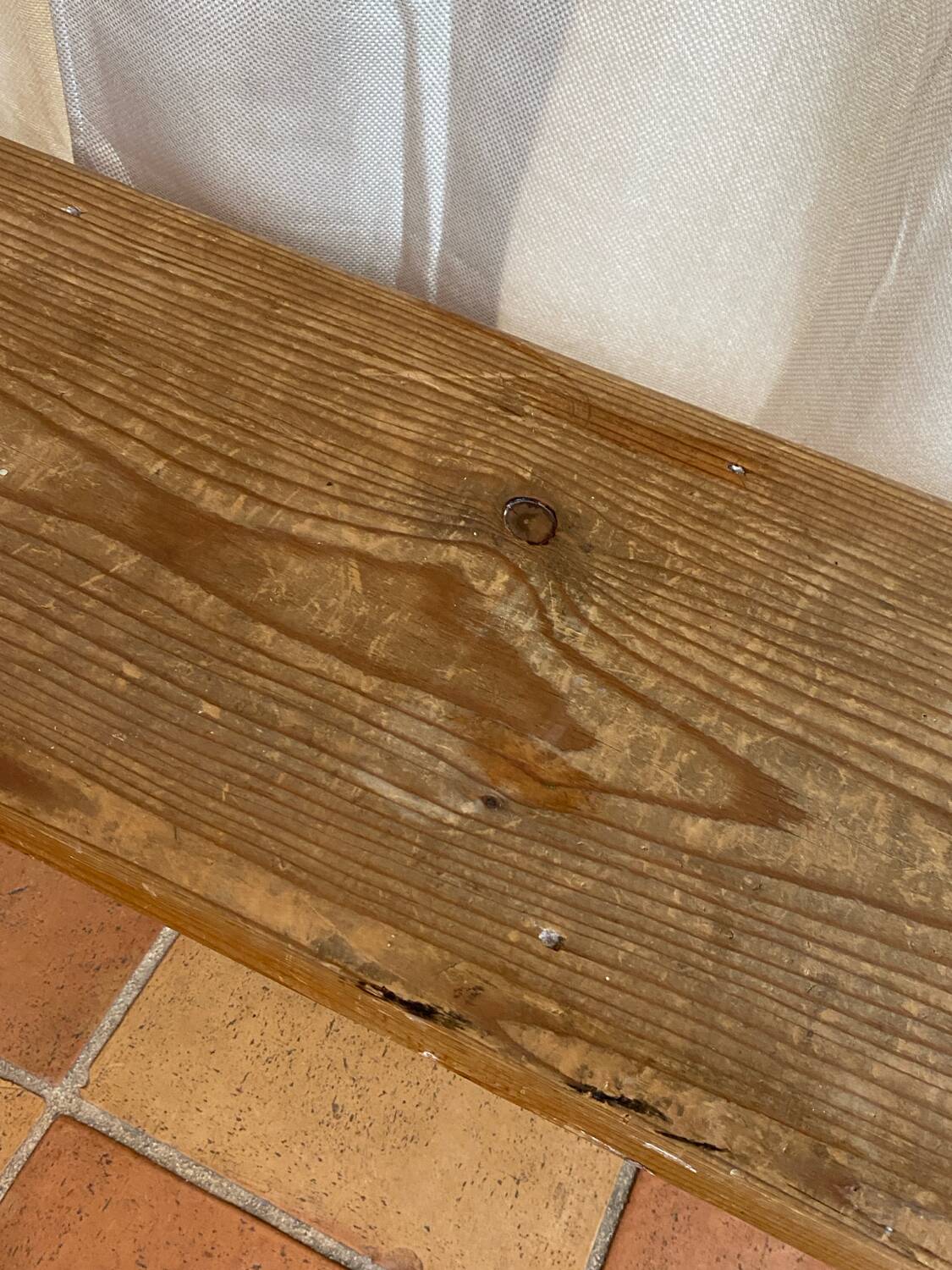 Authentic fir farm bench