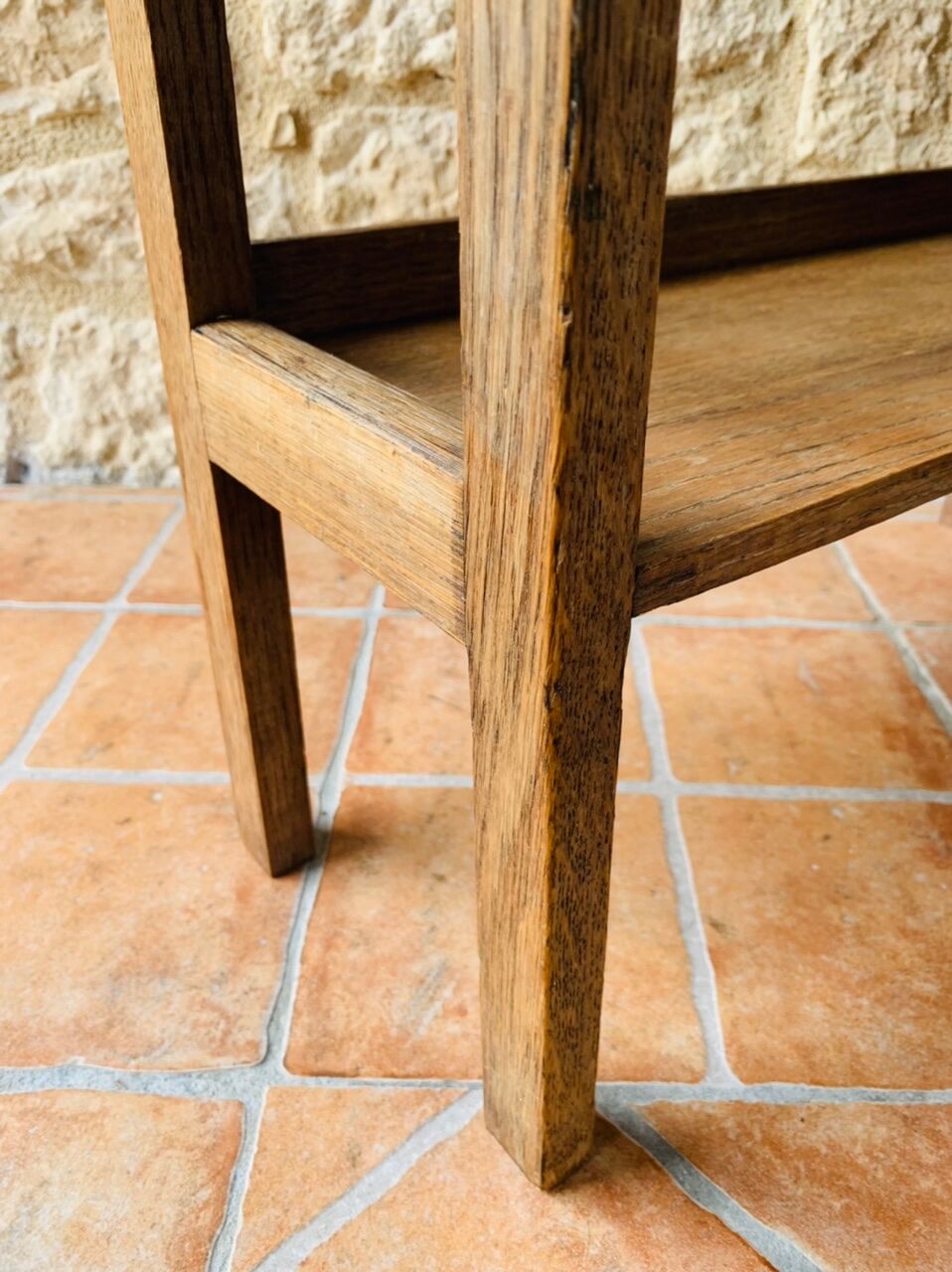 French farm 3-level shelf, circa 1940's
