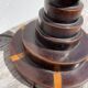 Art Deco Turned Wood Lamp Base