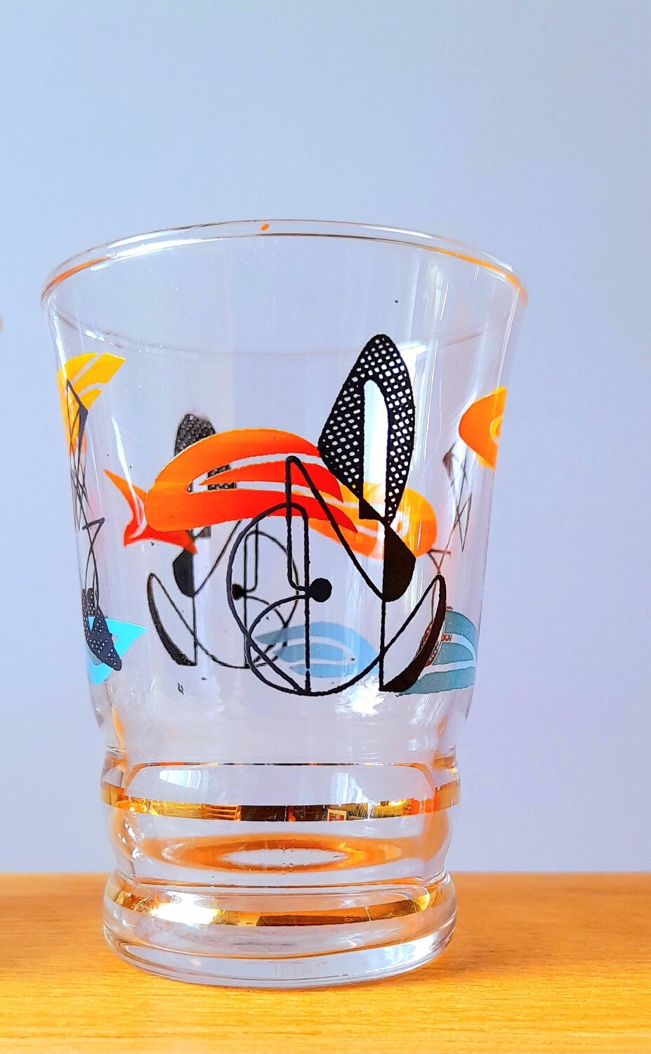 Lot de 3 verres années 70