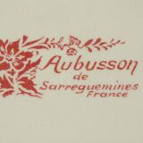 Old rectangular flat Sarreguemines Aubusson collection