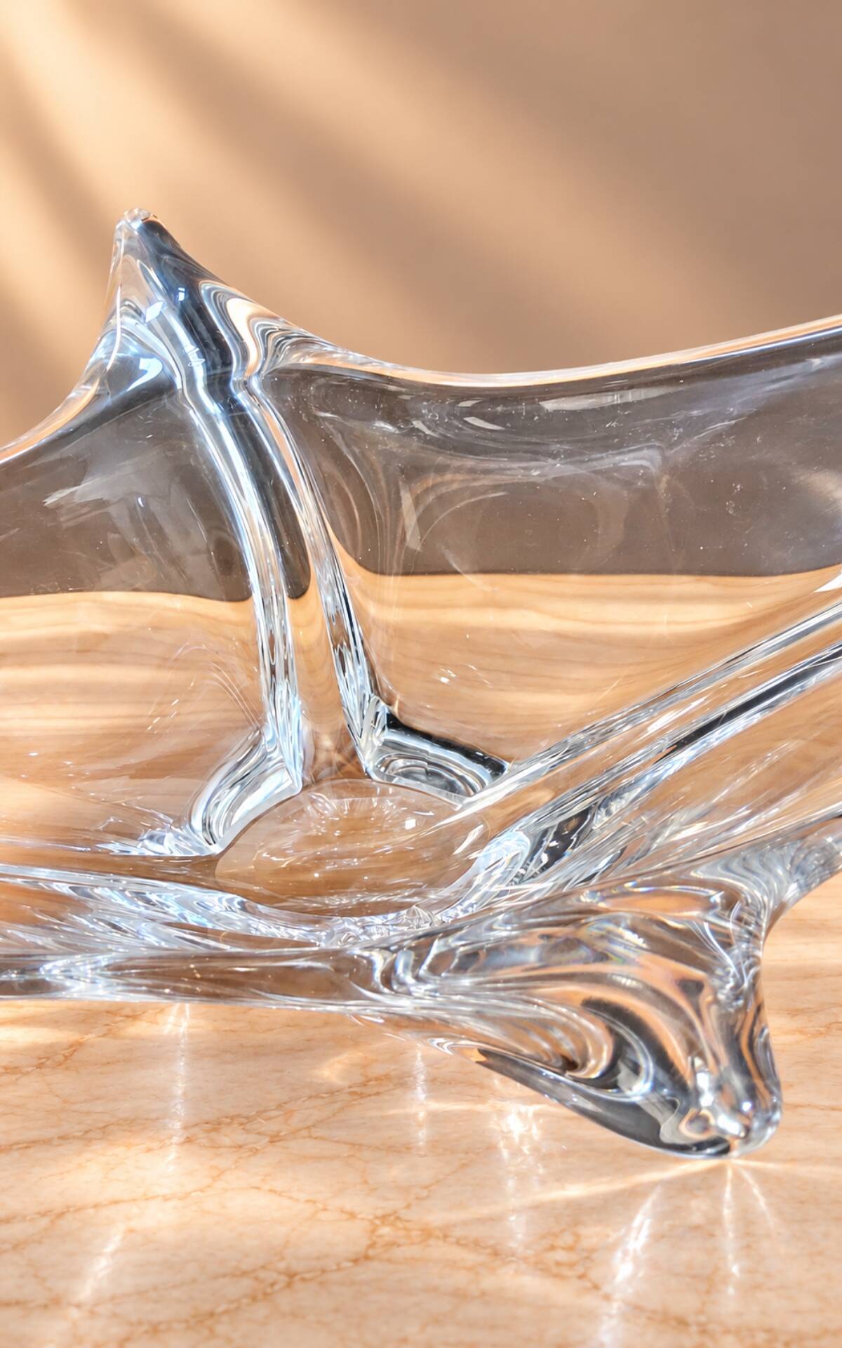 Monumental Daum French crystal bowl / centerpiece 79cm