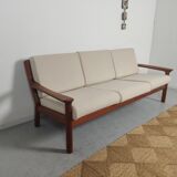 JUUL KRISTENSEN 3-seater teak sofa for Glostrup, Denmark 1960s
