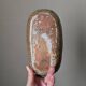 Handmade ceramics with floral decoration, Scandinavian decor.