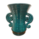 Vase en vert émaillé vert Jean Austruy