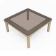 Luciano Frigerio Mid-Century Modern Italian Brass and Glass Coffee Table,70