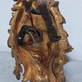 Pair of large Napoleon III bronze wall lights