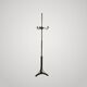 Vintage mid-century reading lamp in bronze and brass by Lunel Arlus.