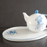 Teapot and cup on tray