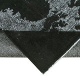 Hand-knotted rustic anatolian 1980s 170 cm x 276 cm black rug