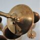 Set of eight vintage solid brass walking glasses