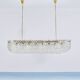 J.T. Kalmar Josef Frank 58" Zeppelin Crystal and Brass Chandelier, Vienna, 1950s