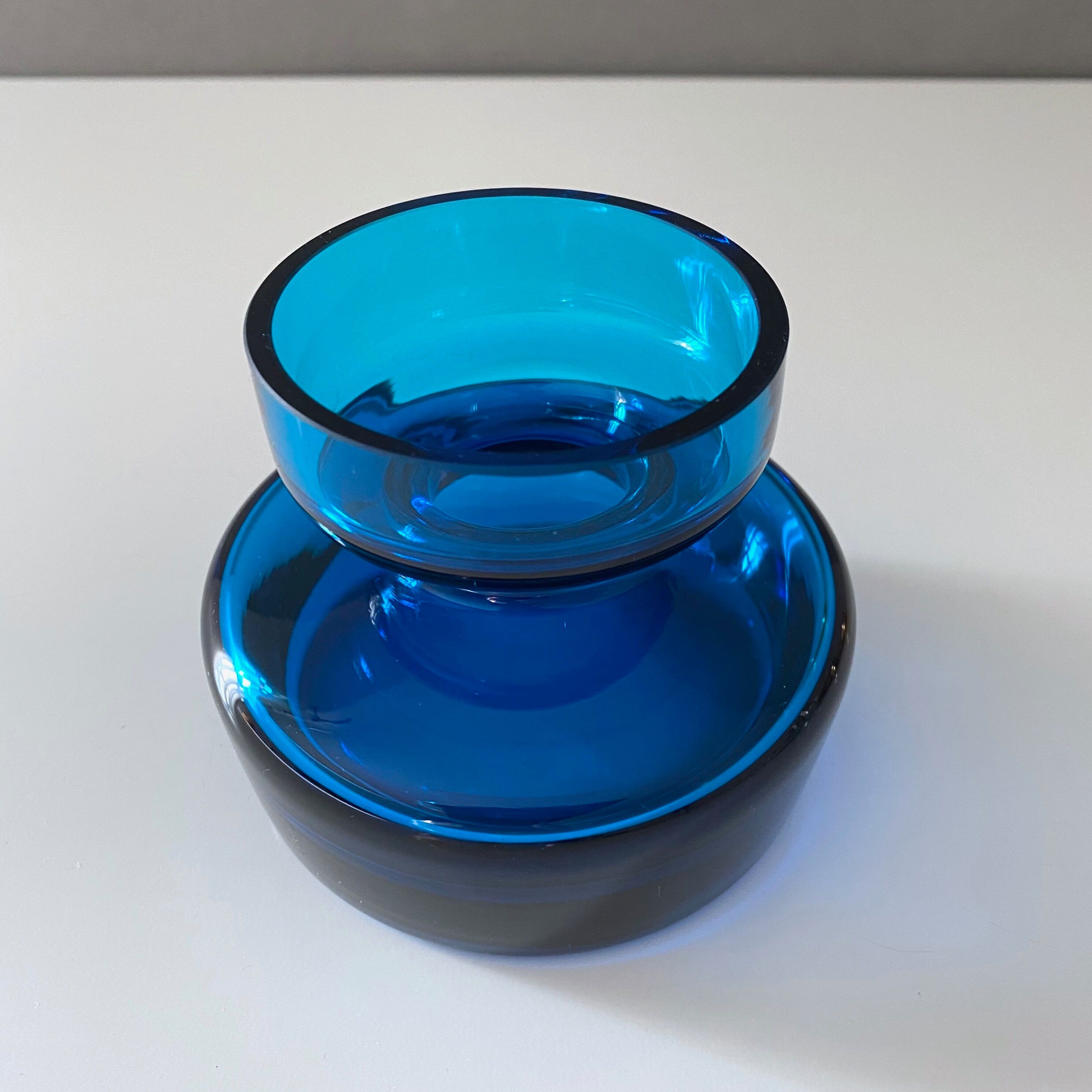 Midmodern vase petrol, vintage vase, 60's interior