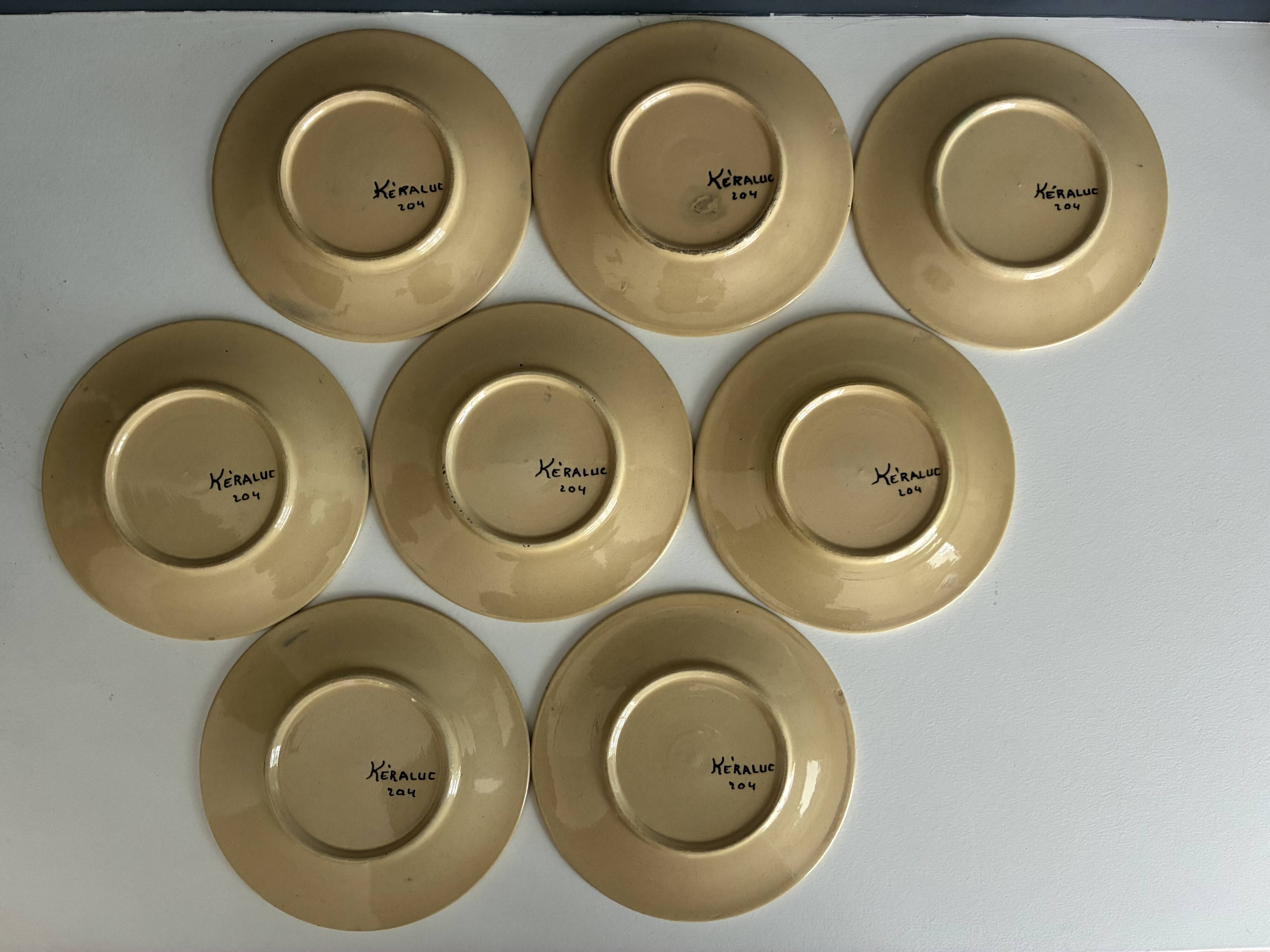 8 dessert plates Keraluc