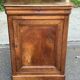 Vintage Louis Philippe commode buffet with one walnut door from the 19th century.