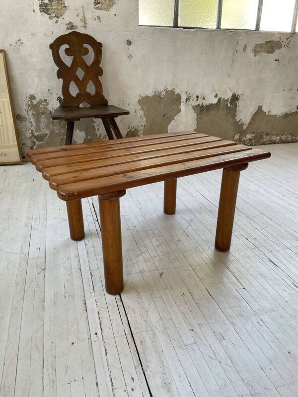 Table basse / porte-bagages style Rainer Daumiller