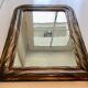Blackened wood mirror patina effect 50x38cm