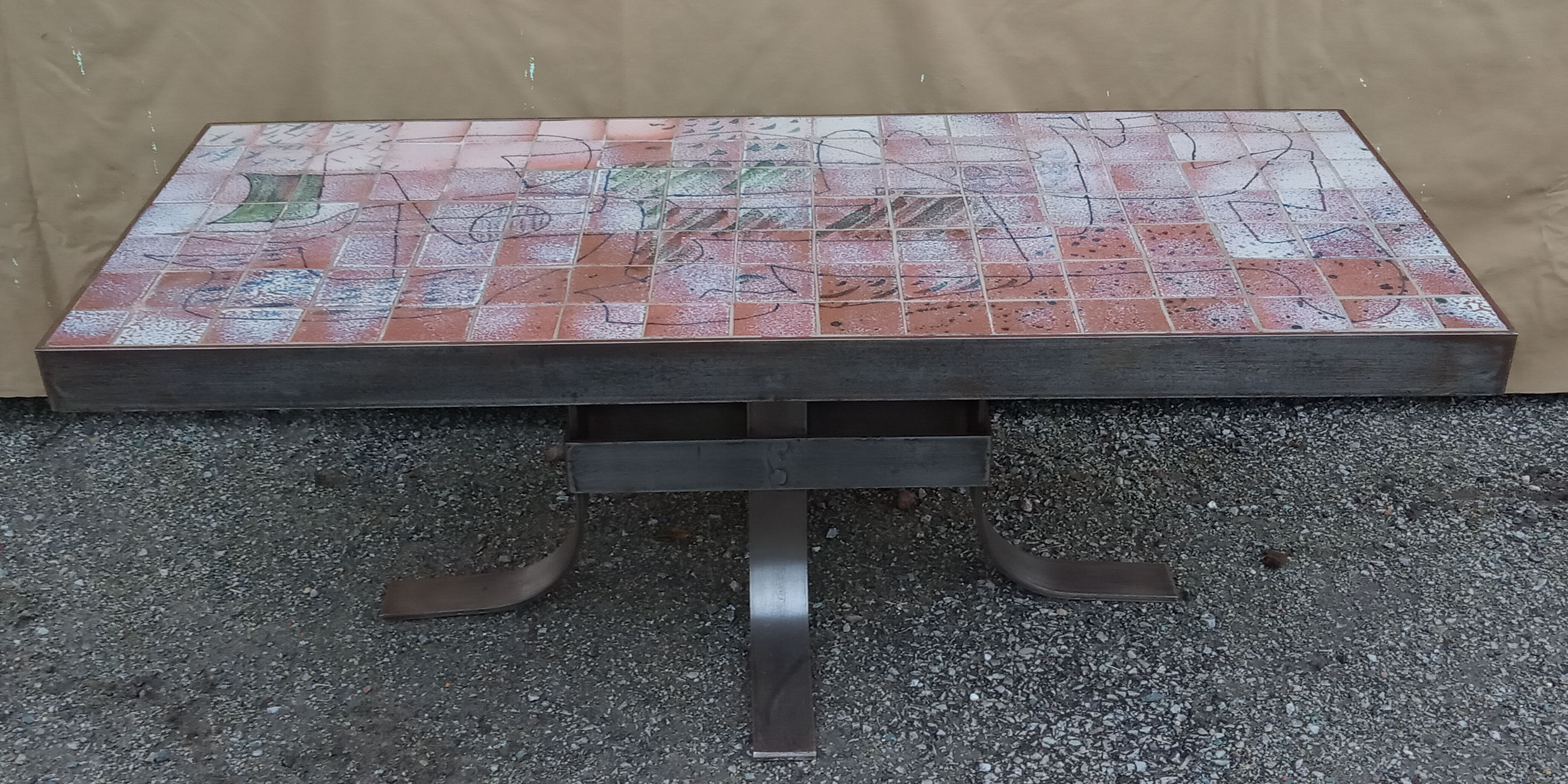 Ceramic coffee table 1970