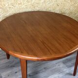 60s 70s Teak Dining Table Danish Modern Design Made in Denmark